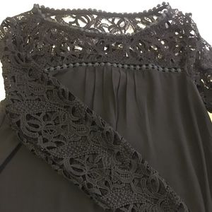 Black crochet/lace top